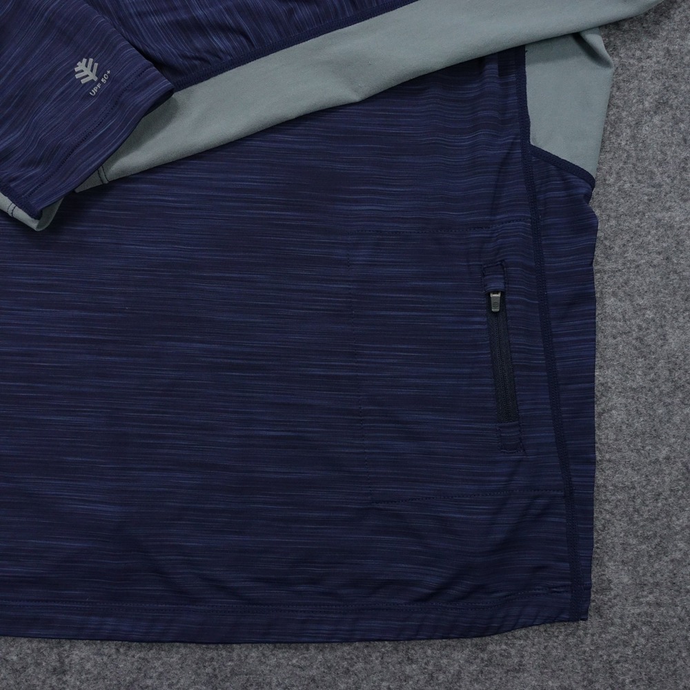 Coolibar Sun Protection Shirt Mens XL UPF 50+ Long Sleeve Navy Blue - Picture 8 of 10